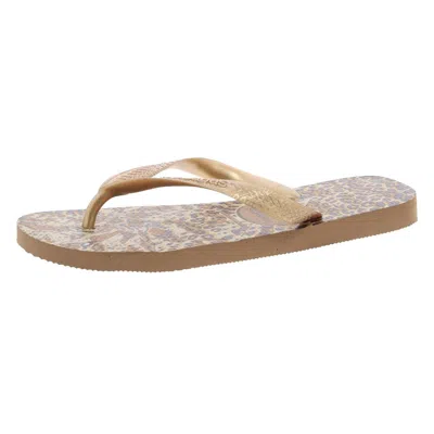 Havaianas Womens Animal Print Flip-flops In Multi