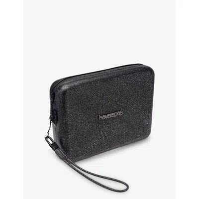 Havaianas Womens Beach Necessaire Silicone Bag Black