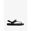 Havaianas Luna Cross-straps Rubber Sandals In Black