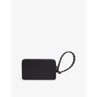 Havaianas Womens Branded Chain-strap Silicone Mini Bag Black