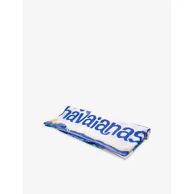 Havaianas Womens Canga Tropicalia Vibes Ii Beach Towel Blu In Blue