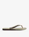 Havaianas Toe Strap Sandals In Cream