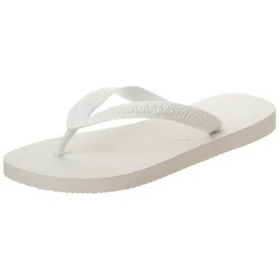 Havaianas Womens Flat Slide Flip-flops In White