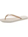 Havaianas Womens Flat Slip On Flip-flops In Beige