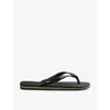 Havaianas Womens Green Olive Brasil Logo-embossed Rubber Flip-flops In Green Olive
