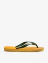 Havaianas Womens Pop Yellow Brasil-logo Rubber Flip Flops In Pop Yellow