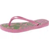 Havaianas Womens Pattern Rubber Thong Sandals In Pink