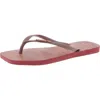 HAVAIANAS WOMENS PRINTED TEXTURED THONG SANDALS