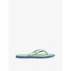 Havaianas Womens Provence Blue Slim Point Rubber Flip Flops In Blue