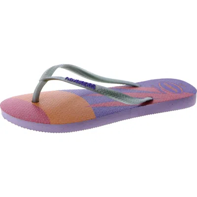 Havaianas Womens Round Toe Slip On Flip-flops