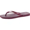 HAVAIANAS WOMENS SLIP ON LOGO FLIP-FLOPS