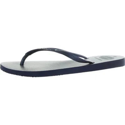 Havaianas Womens Slip On Sandal Thong Sandals In Blue