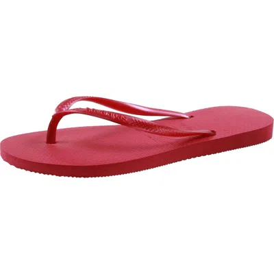 Havaianas Womens Slip On Slide Flip-flops In Pink