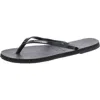 Havaianas Slim Glitter Rubber Flip-flops In Black