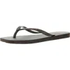 Havaianas Womens Solid Flip-flops In Black