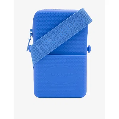 Havaianas Womens Street Branded Silicone Cross-body Bag Brilliant Blu In Brilliant Blue