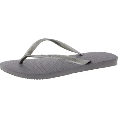Havaianas Womens Textured Slide Thong Sandals In Multi