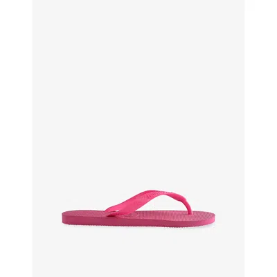 Havaianas Womens Top Rubber Flip-flops Pink Flux