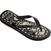 Havaianas Women's Farm Rio Slip On Flip Flop Sandals In Black