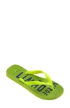 Havaianas X Farm Rio Flip Flop In Lemon Green