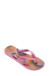 Havaianas X Farm Rio Flip Flop In Pink Lemonade
