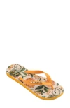 Havaianas X Farm Rio Fresh Fruit Flip Flop In Yellow