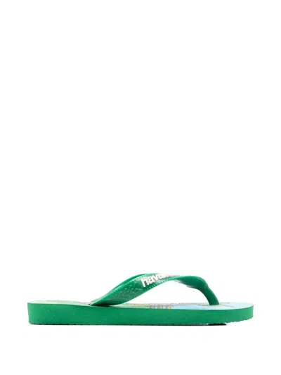 Havaianas Kids' X Minecraft Logo-detail Flip Flops In Multi