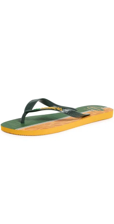 Havaianas X World Cup Flip Flops Brazil In Green
