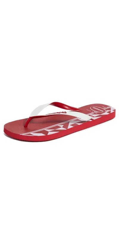 Havaianas X World Cup Flip Flops Canada In Red