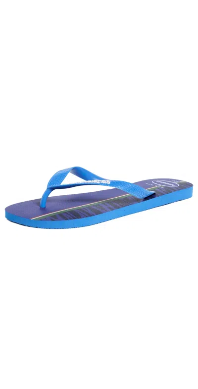 Havaianas X World Cup Flip Flops Italy In Blue