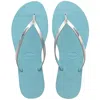 Havaianas You Metallic Blue Water In Blue
