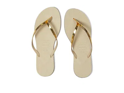 Havaianas You Metallic Flip Flop Sandal In White