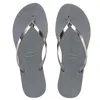 Havaianas You Metallic Steel Grey In Gray