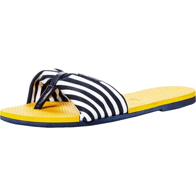 Havaianas You Saint Womens Printed Summer Thong Sandals In Yellow