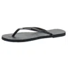Havaianas You Womens Thong Slip On Flip-flops In Black