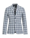 Havana & Co. Man Blazer Blue Size 42 Cotton, Linen In Blue