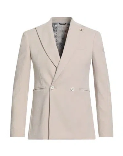 HAVANA & CO. HAVANA & CO. MAN BLAZER CREAM SIZE 34 POLYESTER, ELASTANE