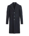 Havana & Co. Man Coat Midnight Blue Size 42 Polyester, Wool In Blue
