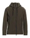 Havana & Co. Man Jacket Military Green Size 42 Polyamide, Polyester In Green