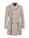 Havana & Co. Man Overcoat & Trench Coat Beige Size 44 Polyester, Viscose, Elastane