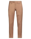 Havana & Co. Man Pants Camel Size 32 Polyester, Viscose, Elastane In Neutral
