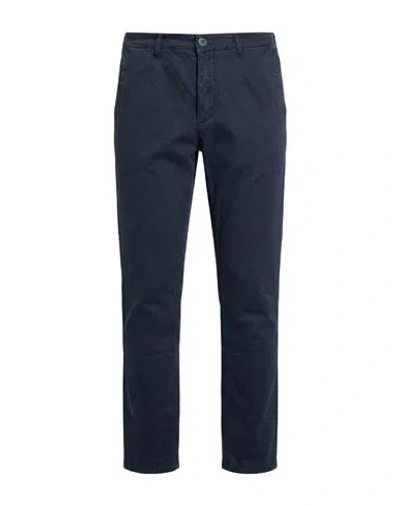 Havana & Co. Man Pants Midnight Blue Size 35 Cotton, Elastane In Multi