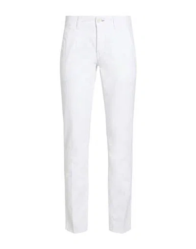 Havana & Co. Man Pants White Size 29 Cotton, Elastane In Gray