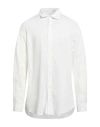 Havana & Co. Man Shirt Ivory Size 17 Cotton, Elastane