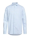 Havana & Co. Man Shirt Sky Blue Size 15 ¾ Cotton In Blue