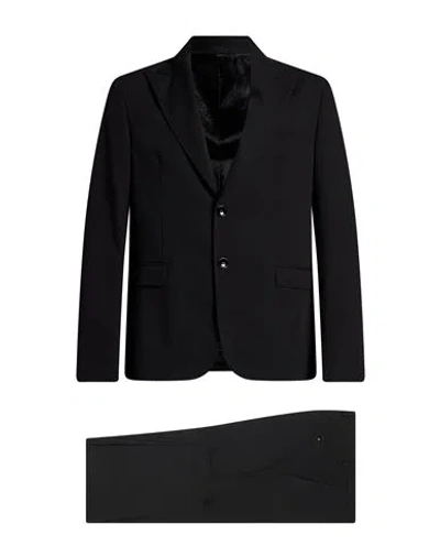 Havana & Co. Man Suit Black Size 44 Polyacrylic, Viscose, Elastane