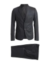 Havana & Co. Man Suit Charcoal Size 40 Polyester, Viscose In Grey