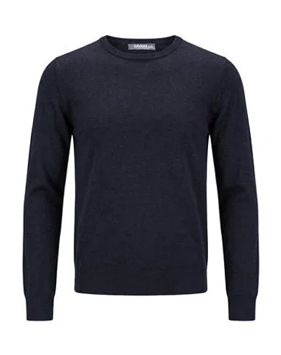 Havana & Co. Man Sweater Midnight Blue Size 3xl Polyester, Nylon, Viscose, Wool