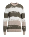 Havana & Co. Man Sweater Military Green Size Xl Acrylic, Viscose, Wool, Alpaca Wool In Green