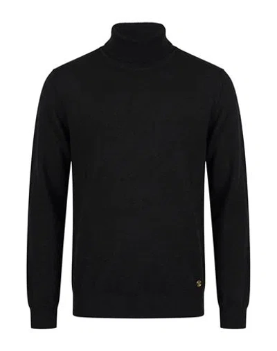 Havana & Co. Man Turtleneck Black Size 3xl Polyester, Nylon, Viscose, Wool